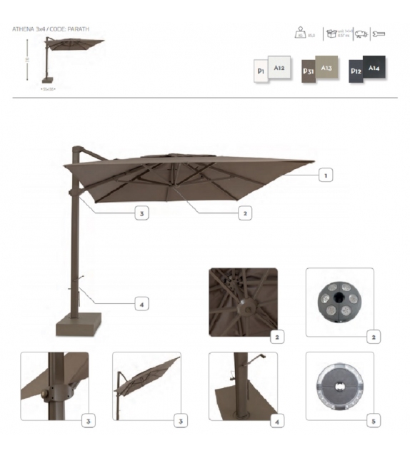 Athena Parasol Talenti