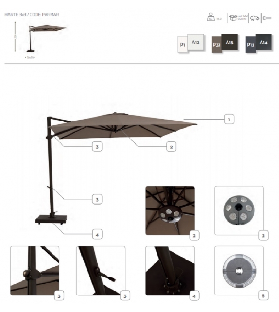 Marte Talenti Parasol