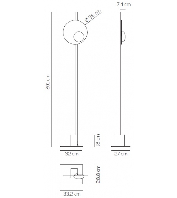 Kwic Axo Light Lampada da Terra