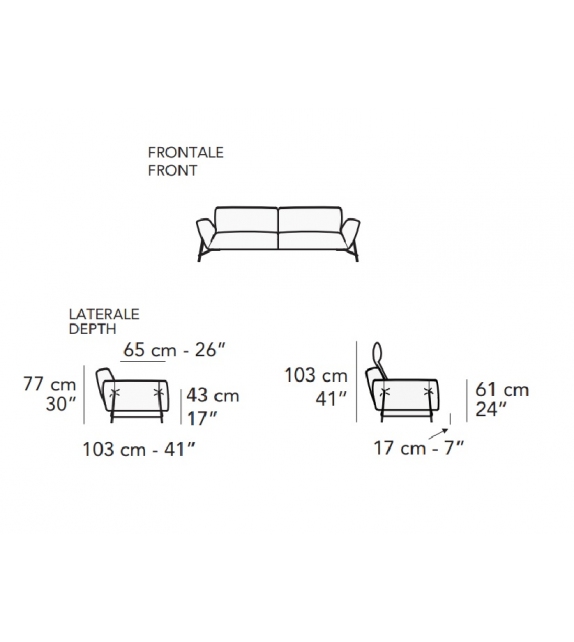 Tortona Small Nicoline Sofa