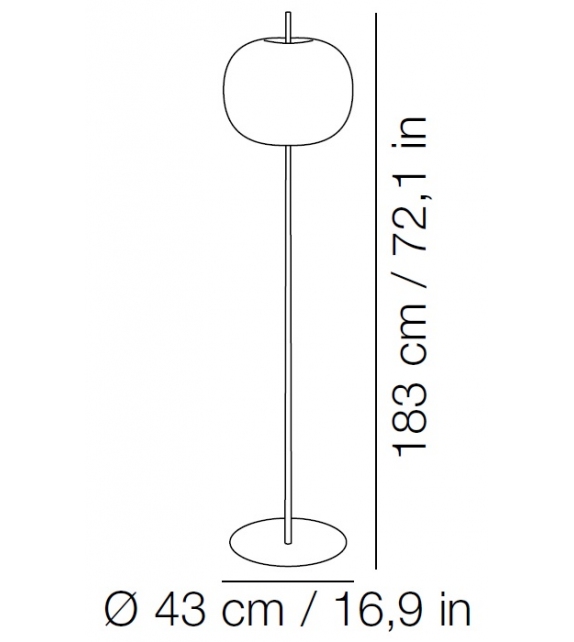 Kushi XL Kundalini Lampada da Terra