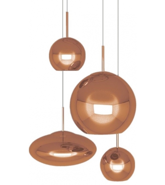 Copper Range Round Tom Dixon Pendant System