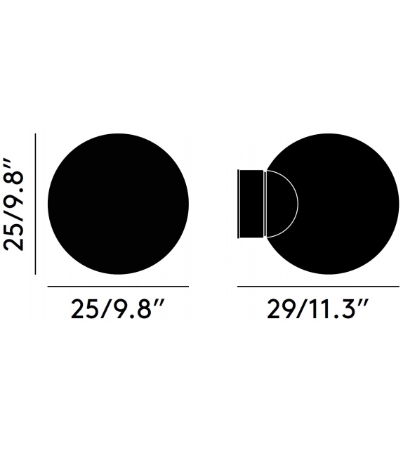 Opal Surface Tom Dixon Lampada da Parete