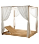 Essenza Ethimo Lounge Bed with Curtains