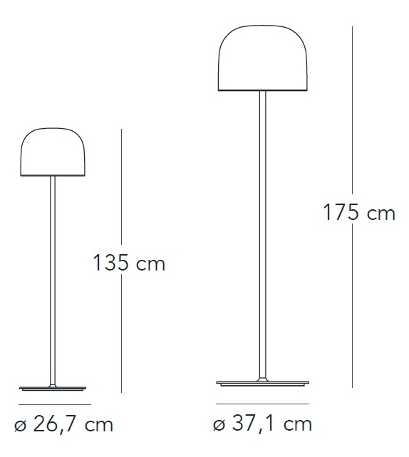 Equatore Fontana Arte Floor Lamp