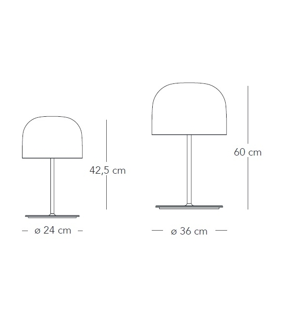 Equatore Fontana Arte Lámpara de Mesa