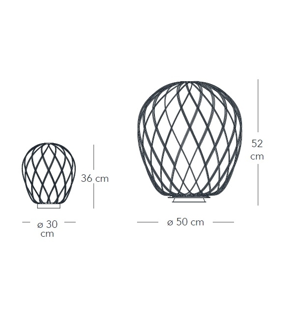 Pinecone Fontana Arte Lampe de Table