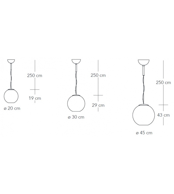 Globo Di Luce Fontana Arte Hängeleuchte