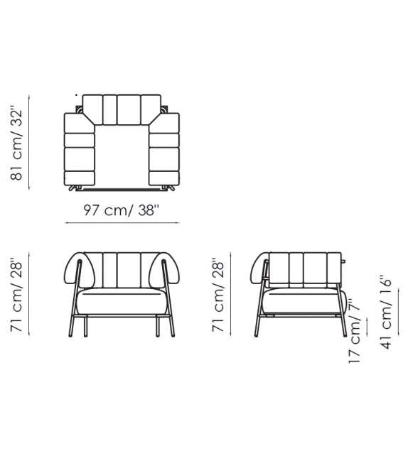 Tirella Bonaldo Fauteuil
