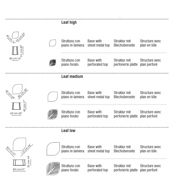 Leaf Bonaldo Tavolino