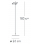 Scintilla Fontana Arte Floor Lamp