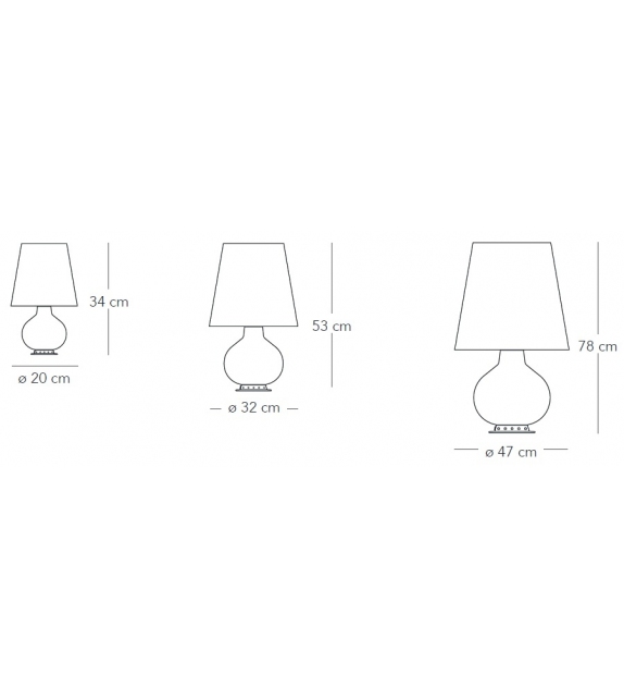 Fontana Fontana Arte Tischleuchte