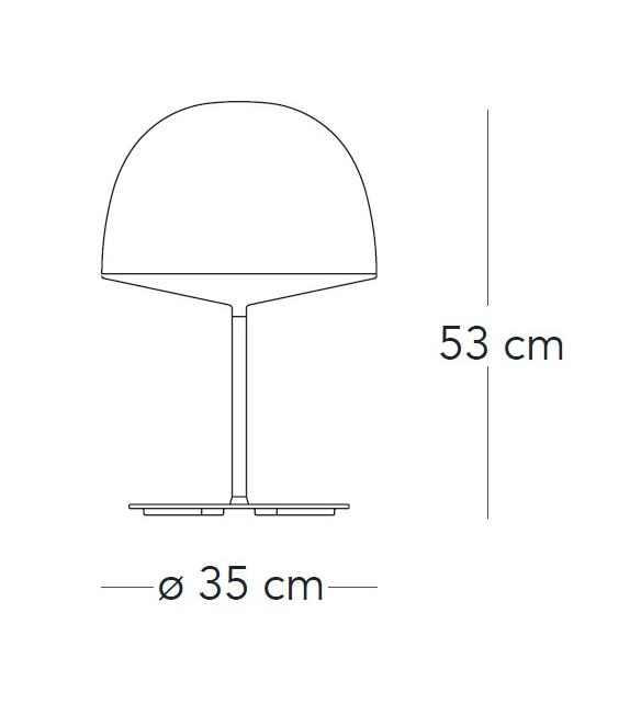 Cheshire Lampada Da Tavolo Fontana Arte