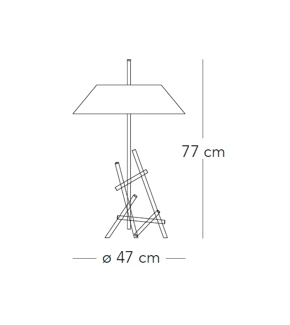 Ashanghai Lampada da Tavolo Fontana Arte