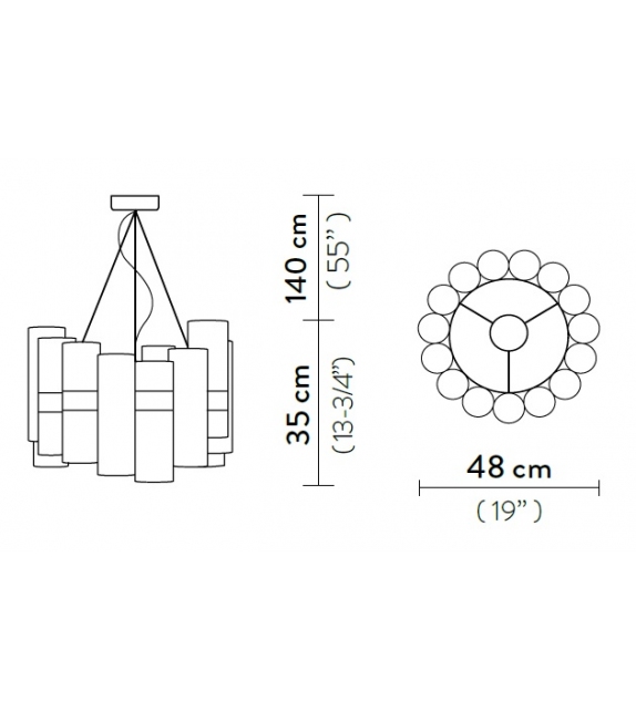 La Lollo Slamp Làmpara de Suspension