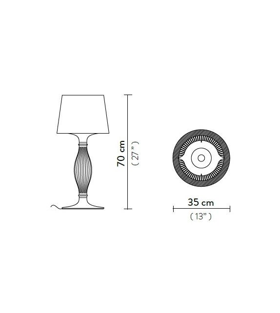 Clizia Slamp Lámpara de Mesa