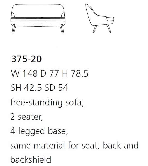 375 Walter Knoll Canapé