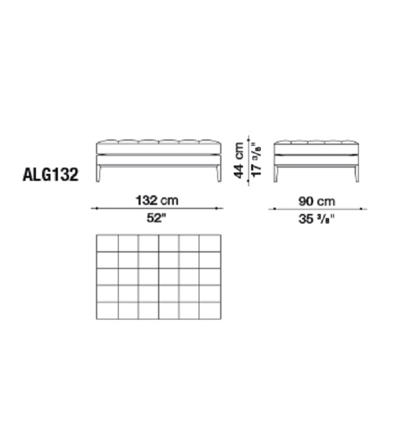 AC Lounge B&B Italia Project Ottoman