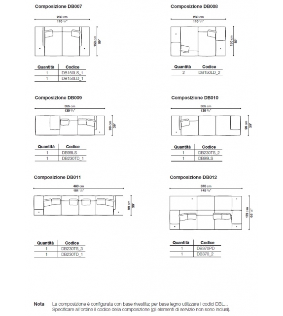 Dock Basso B&B Italia Divano