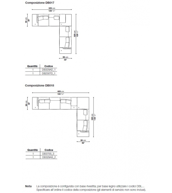 Dock Basso B&B Italia Sofa