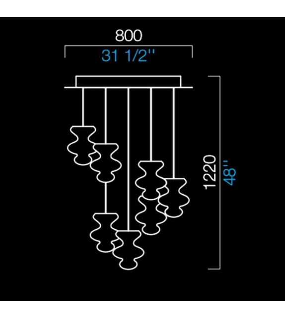 Ready for shipping - Spinn Barovier&Toso Ceiling Lamp