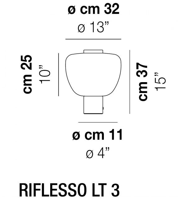 Riflesso Vistosi Lampe de Table