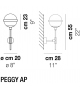 Peggy Vistosi Wall Lamp