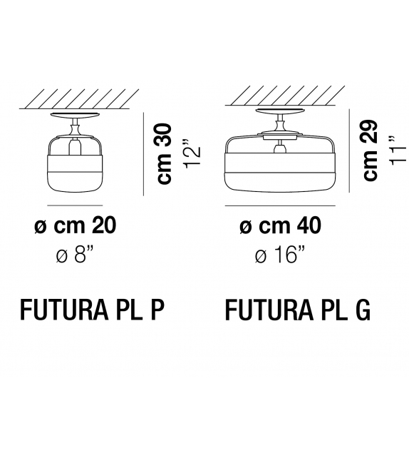 Futura Vistosi Ceiling Lamp