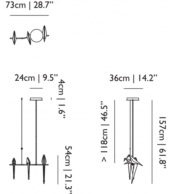 Perch Light Branch Moooi Hängeleuchte