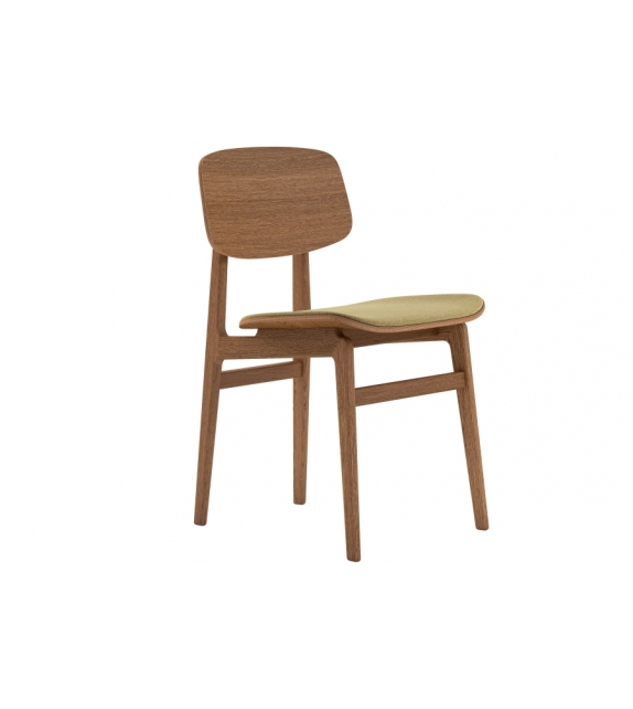 NY11 Dining Chair Norr11 Sedia con Seduta Rivestita