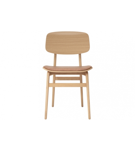 NY11 Dining Chair Norr11 Sedia con Seduta Rivestita