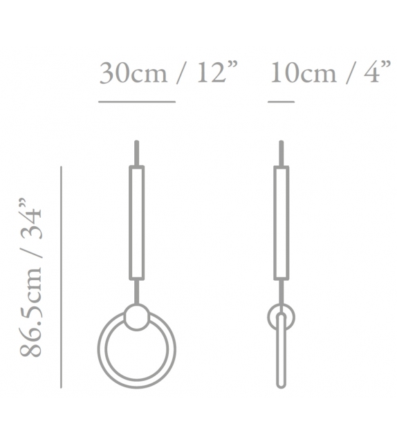 Listo para entregar - Ring Light Lee Broom Lámpara de Suspensión