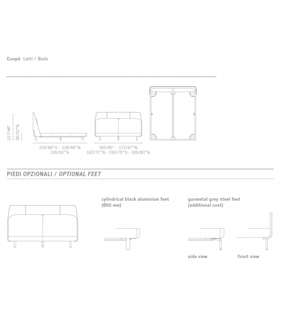 Coupé Poltrona Frau Bed
