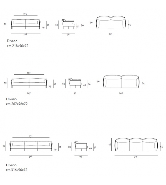 Greene Living Divani Sofa