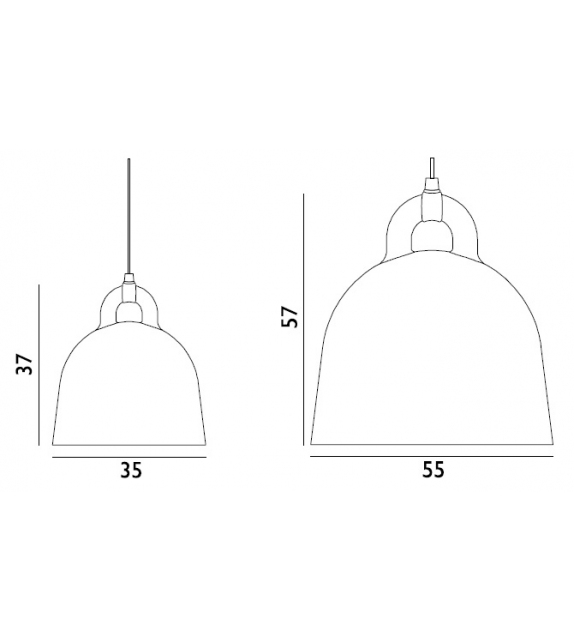 Ready for shipping - Bell Normann Copenhagen Pendant Lamp