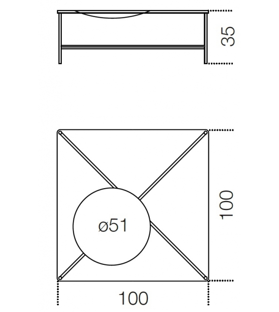 Listo para entregar - Golden Moon Gallotti&Radice Mesita
