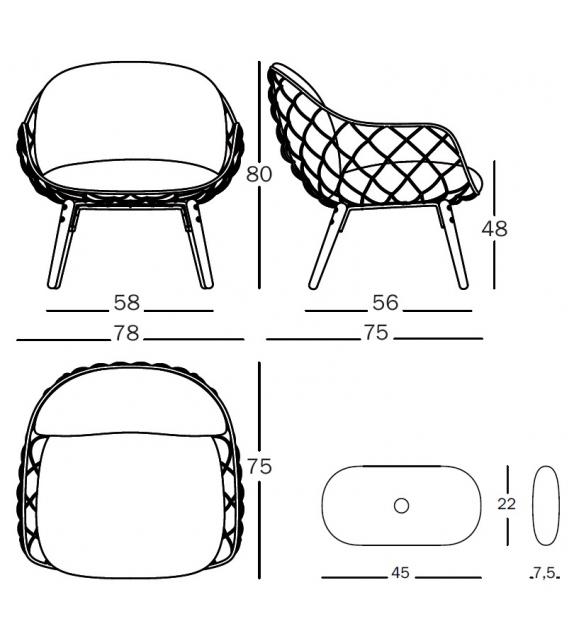 Piña Magis Low Chair