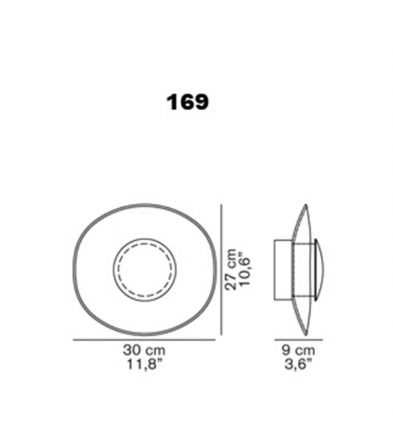 Yolk Lámpara de Pared Oluce