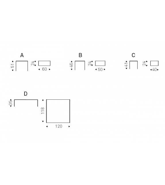 Kitano Cattelan Italia Beistelltisch