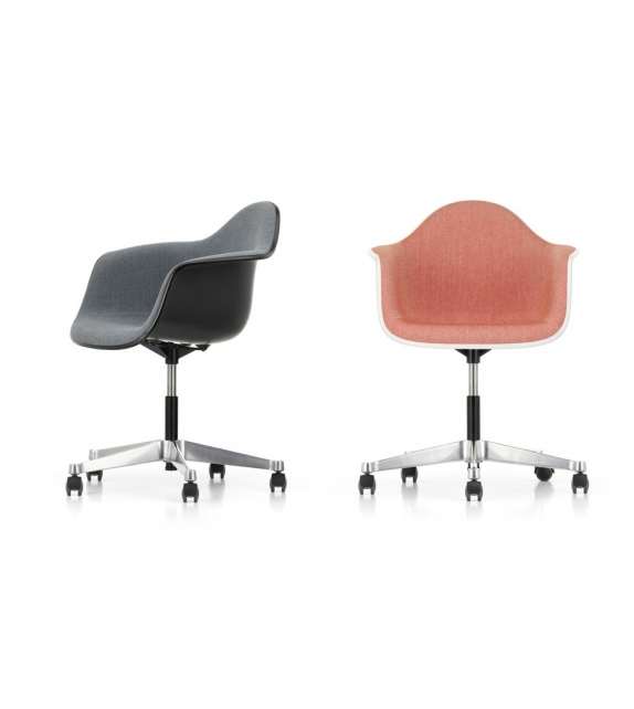 Eames Plastic Armchair PACC Swivel Chair With Padding Vitra