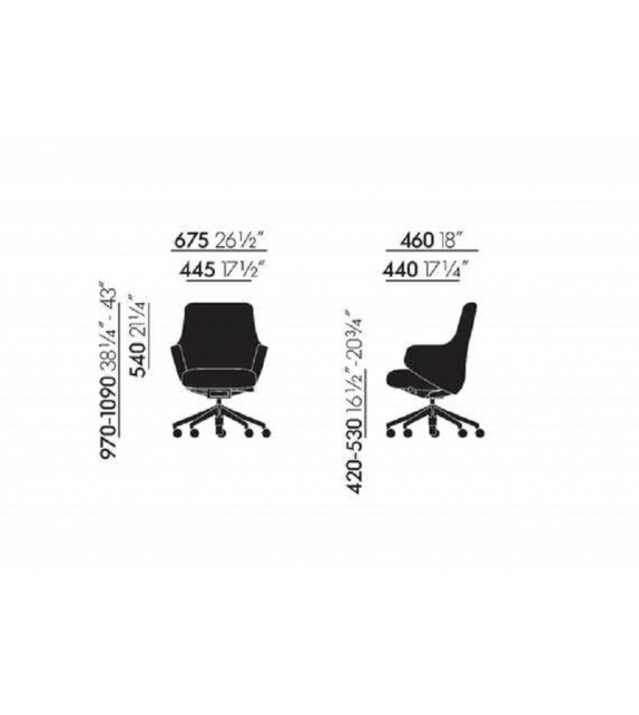 Grand Executive Lowback Stuhl Vitra