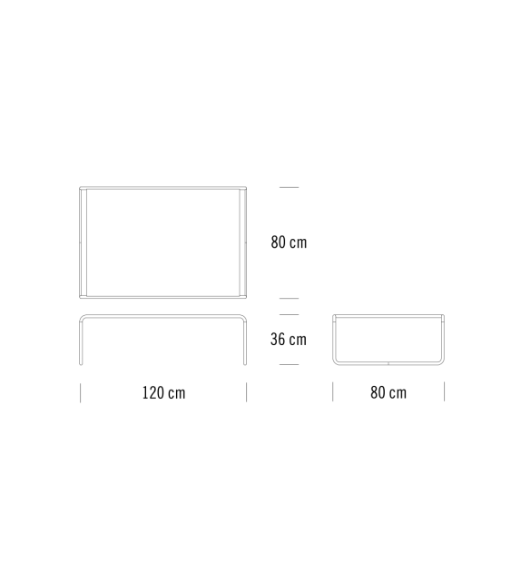 B 20 Thonet Couchtisch