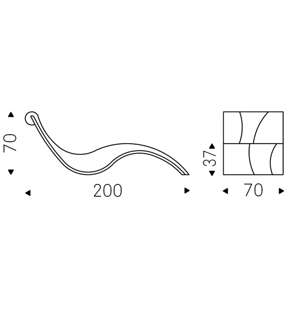 Cattelan Italia Sylvester Chaise Longue