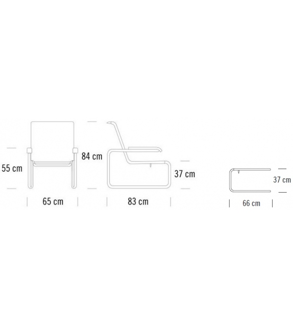 S 35 L Thonet Poltrona