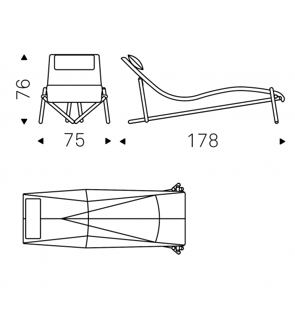 Donovan Chaise Longue Cattelan Italia