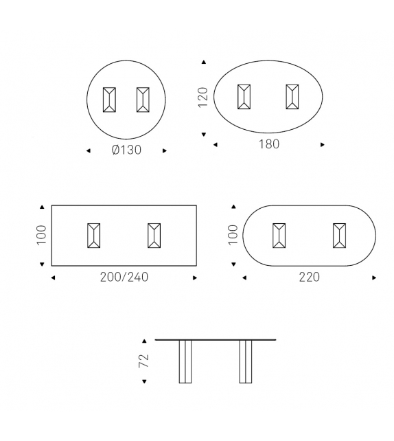 Diapason Cattelan Italia Table