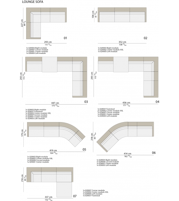 Lounge Dedon Modular Sofá Modular