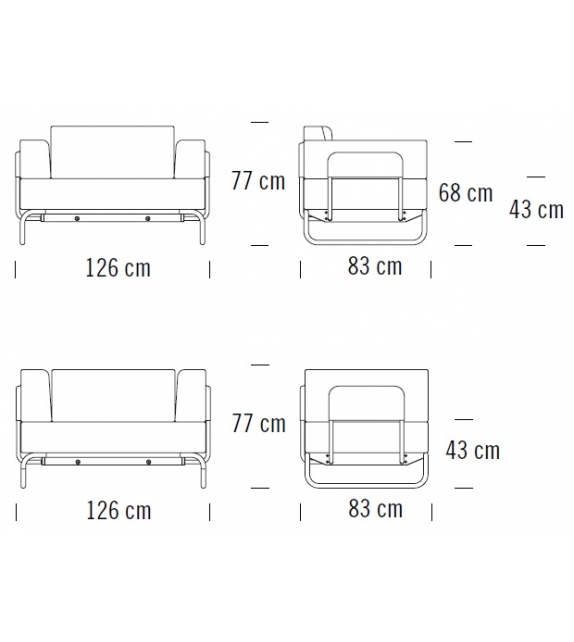S 5001 Thonet Sillón