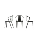 Belleville Armchair Plastic Vitra Fauteuil