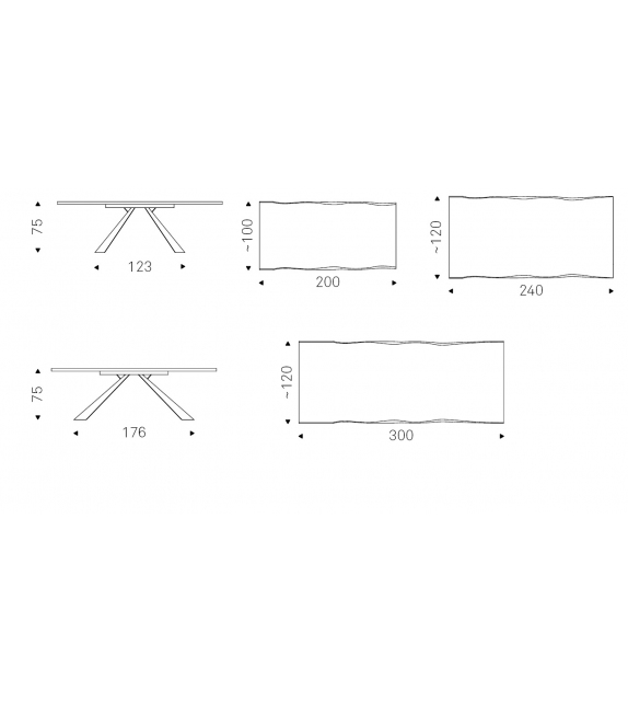 Eliot Wood Table Cattelan Italia